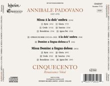 Annibale Padovano (1527-1575): Missa a la dolc' ombra, CD