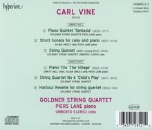 Texte: Carl Vine (b1954), Compact Disc 1 & 2, Goldner String Quartet, Piers Lane piano, Umberto Clerici cello. Label links oben.
