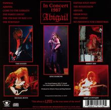 King Diamond: In Concert 1987 - Abigail (Digisleeve) (+Poster), CD