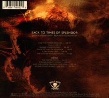 Disillusion: Back To Times Of Splendor (20th Anniversary Edition) (remastered), CD