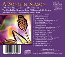 John Rutter (geb. 1945): A Song in Season, CD