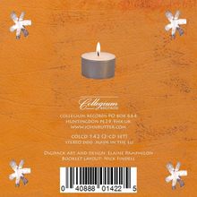 Barcodenummer: 040888014225. Schriftzug "Collegium Records", Teelicht auf orangefarbenem Hintergrund mit silbernen Sternen.