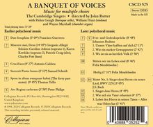 Cambridge Singers - A Banquet of Voices (Mehrchörige Werke), CD