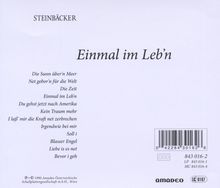 Gert Steinbäcker: Einmal im Leb'n, CD