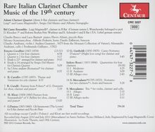 Rare Italian Clarinet Chamber Music of the 19th Century, CD