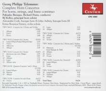 Georg Philipp Telemann (1681-1767): Konzerte für 1,2 oder 3 Hörner, CD