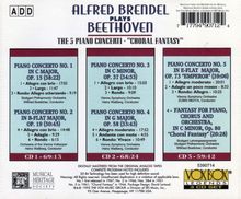 Ludwig van Beethoven (1770-1827): Klavierkonzerte Nr.1-5, 3 CDs