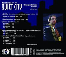 Aaron Copland (1900-1990): Quiet City für Saxophon &amp; Klavier, CD