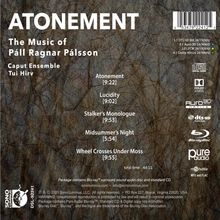 Pall Ragnar Palsson (geb. 1977): Atonement, 1 Blu-ray Audio und 1 CD