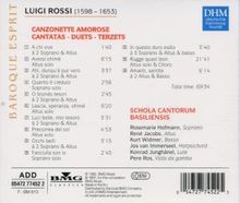 Luigi Rossi (1598-1653): Canzonette Amorose, CD