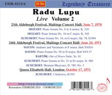 Radu Lupu - Live Vol.2, 2 CDs