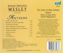 Samuel Sebastian Wesley (1810-1876): Anthems, CD