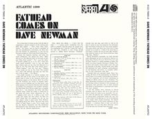David 'Fathead' Newman (1933-2009): Fathead Comes On, CD