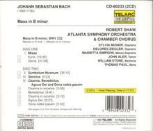 Johann Sebastian Bach (1685-1750): Messe h-moll BWV 232, 2 CDs