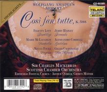 Wolfgang Amadeus Mozart (1756-1791): Cosi fan tutte (Ausz.), CD