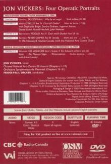 Jon Vickers - 4 Operatic Portraits, DVD