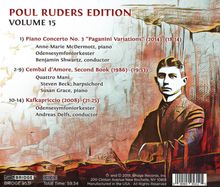 Poul Ruders (geb. 1949): Klavierkonzert Nr.3 "Paganini Variations", CD