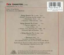 Ben Johnston (1926-2019): Streichquartette Nr.6-8, CD