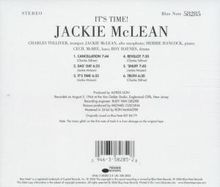 Jackie McLean (1931-2006): It's Time, CD