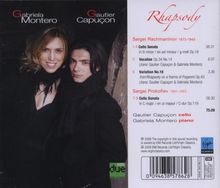 Gautier Capucon &amp; Gabriela Montero - Werke für Cello &amp; Klavier, CD