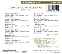 Georg Philipp Telemann (1681-1767): Sonates Corellisantes Nr.1-6, CD