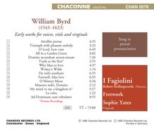 William Byrd (1543-1623): The Early Byrd, CD