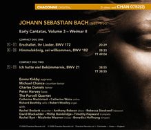 Johann Sebastian Bach (1685-1750): Frühe Kantaten Vol.3, 2 CDs