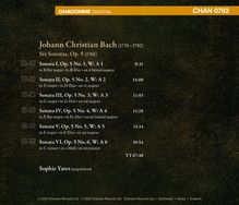 Johann Christian Bach (1735-1782): Cembalosonaten op.5 Nr.1-6, CD