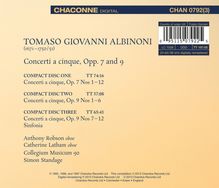 Tomaso Albinoni (1671-1751): Oboenkonzerte opp.7 &amp; 9 "Concerti a cinque", 3 CDs