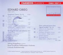 Edvard Grieg (1843-1907): Symphonische Tänze op.64, CD
