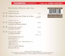 George Dyson (1883-1964): Concierto Leggiero für Klavier &amp; Streicher, 2 CDs