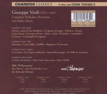 Giuseppe Verdi (1813-1901): Sämtliche Ouvertüren,Vorspiele &amp; Ballettmusiken, 4 CDs