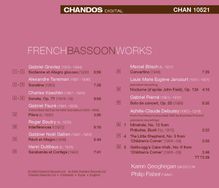 Musik für Fagott &amp; Klavier "French Bassoon Works", CD