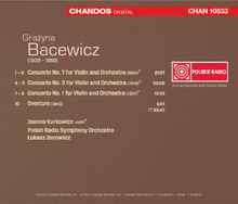 Grazyna Bacewicz (1909-1969): Violinkonzerte Nr.1,3,7, CD