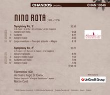 Nino Rota (1911-1979): Symphonien Nr.1 &amp; 2, CD