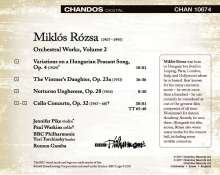 Miklós Rózsa (1907-1995): Orchesterwerke Vol.2, CD