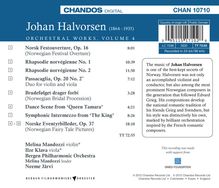 Johan Halvorsen (1864-1935): Orchesterwerke Vol.4, CD