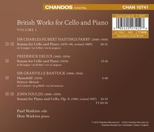 Paul Watkins - British Works for Cello &amp; Piano Vol.1, CD