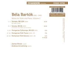 Bela Bartok (1881-1945): Werke für Violine &amp; Klavier Vol.2, CD