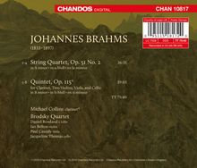 Johannes Brahms (1833-1897): Streichquartett Nr.2, CD