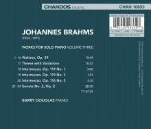 Johannes Brahms (1833-1897): Werke für Klavier solo Vol.3, CD