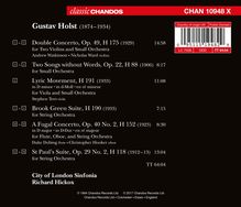 Gustav Holst (1874-1934): Fugal Concerto for Flute, Oboe, Strings op.40, CD