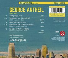 George Antheil (1900-1959): Symphonien Nr.3 "American" &amp; Nr.6 "after Delacroix", CD