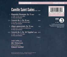 Camille Saint-Saens (1835-1921): Klavierkonzerte Nr.3 &amp; 5, CD