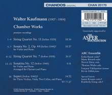 Walter Kaufmann (1907-1984): Kammermusik, CD