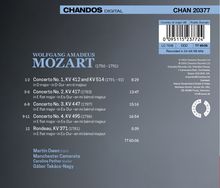 Oben "CHANDOS DIGITAL", oben rechts "CHAN 20377". Titel: "Wolfgang Amadeus Mozart". Liste von Konzerten und Musikernamen.