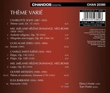Chandos Digital, CHAN 20380. THÈME VARIÉ. Stücke von Sohy, Bonis, Lekeu, Saint-Saëns, Messiaen, Barraïne. Violine: Elena Urioste.