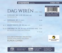 Dag Wiren (1905-1986): Symphonie Nr.3, Super Audio CD