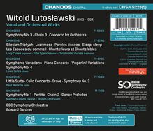 Witold Lutoslawski (1913-1994): Orchesterwerke &amp; Vokalmusik, 5 Super Audio CDs