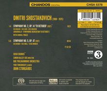 "Dmitri Shostakovich (1906-1975). Symphony No. 2 and No. 5. CBSO Chorus, Simon Halsey. BBC Philharmonic, John Storgårds."